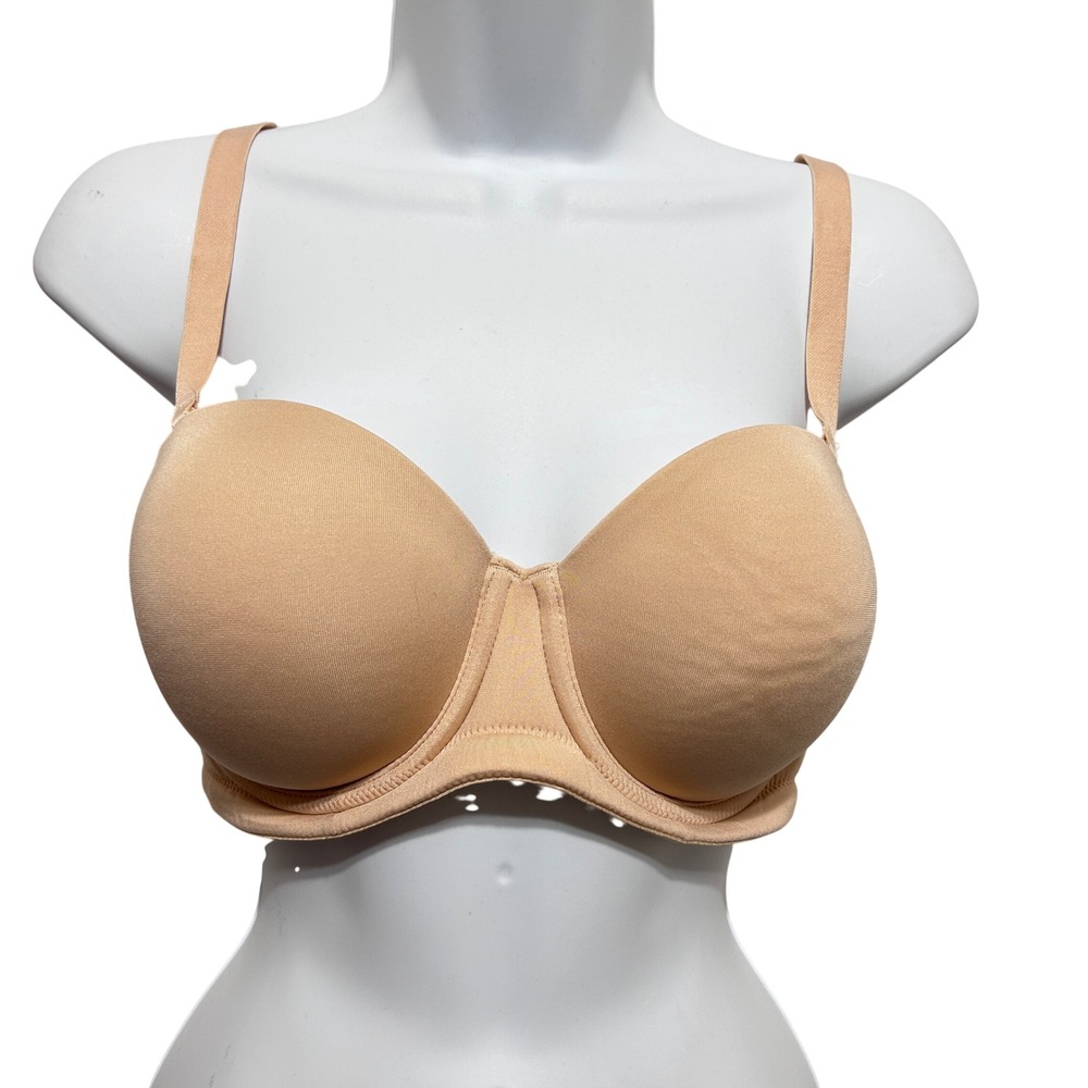 Wacoal Red Carpet Strapless Underwire Bra 854119 Convertible 34DD Full Coverage